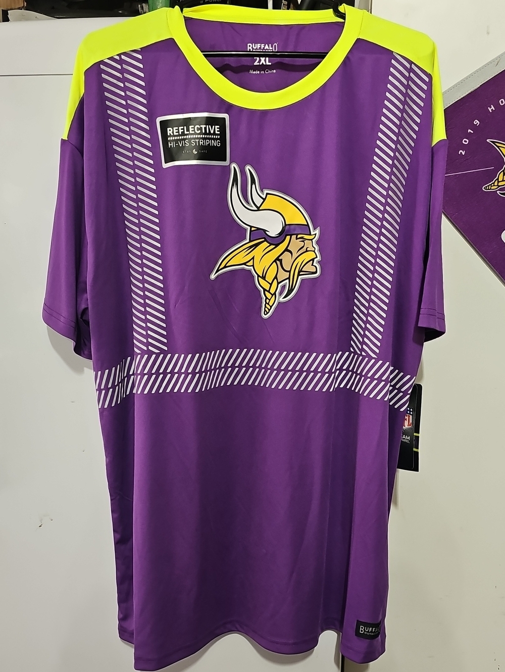Men's Purple Hi-Vis Reflective Minnesota-Inspired Jersey
